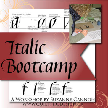 Italic Bootcamp with                                                                 Suzanne Cannon